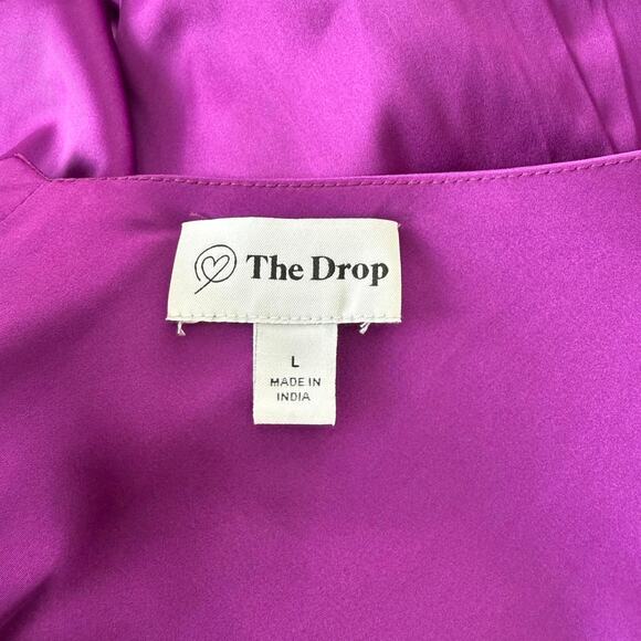 Purple satin maxi dress - The Drop - Picture 5 of 5